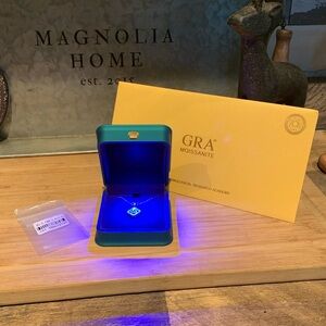 Moissanite Clover Halo Necklace – Over 1 CTTW – GRA Certified – Elegant Pendant